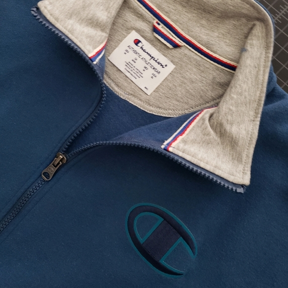CHAMPION POWERBLEND JACKET - REGAL NAVY - Picture 2 of 9